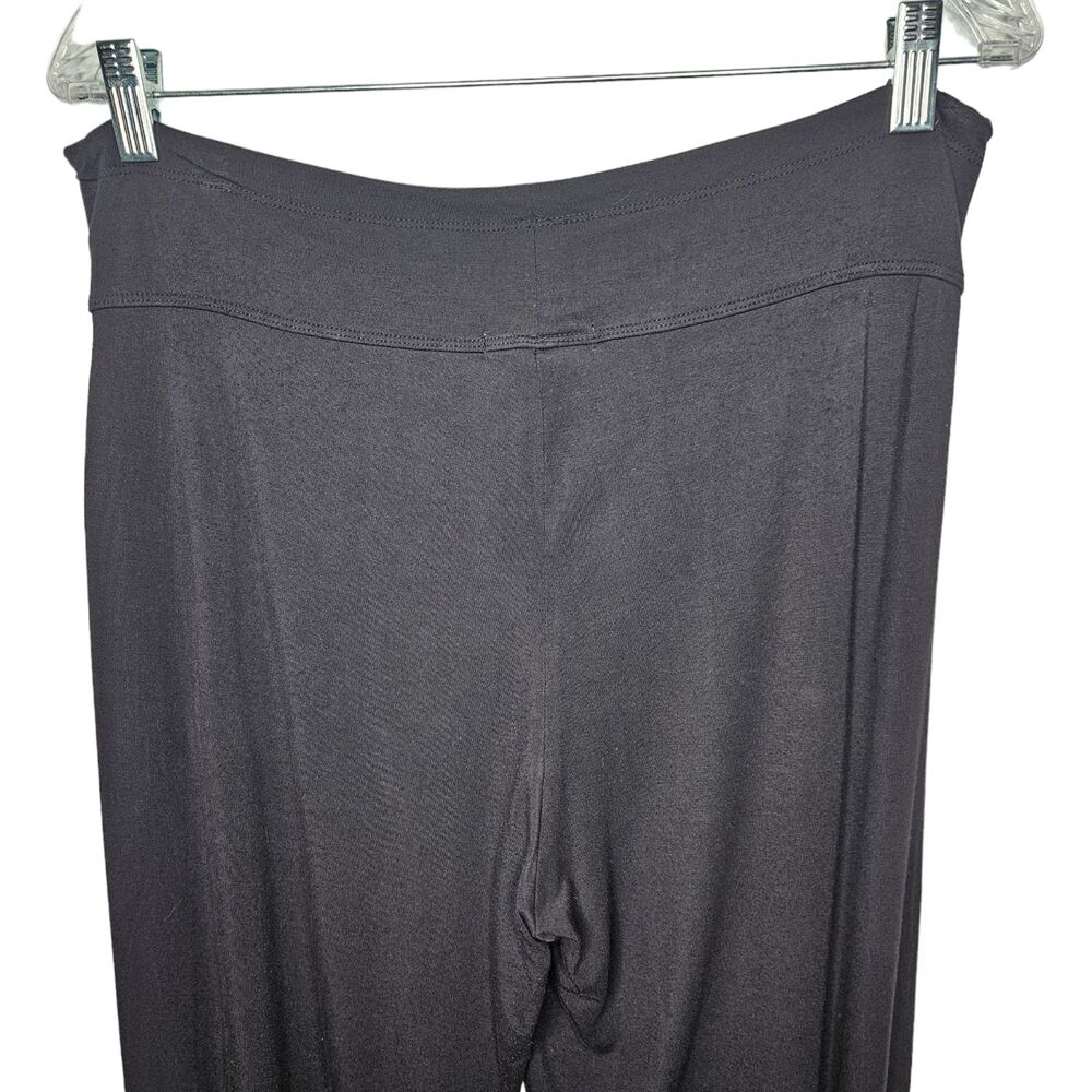 SOLD. BAREFOOT DREAMS Luxe Milk Jersey Black Lounge Pants Joggers Women's Medium - Picture 7 of 8